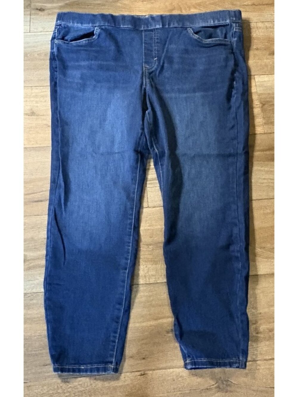 Sonoma Womens Pull On Skinny Jeggings Size 18W Blue Stretch